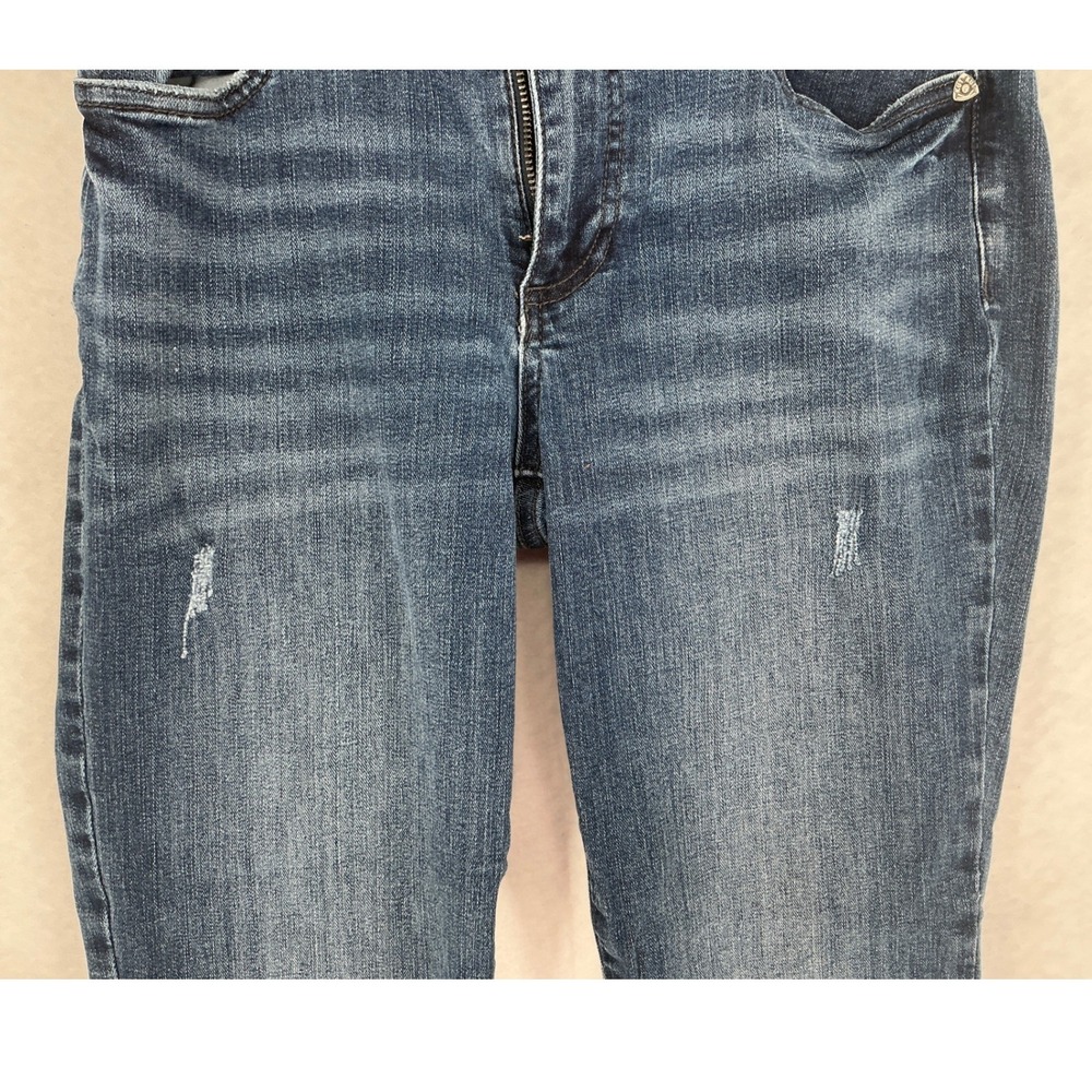 Kut from the Kloth Katy Boyfriend Jeans Womens 6 Blue Medium Wash Distressed - Picture 3 of 10
